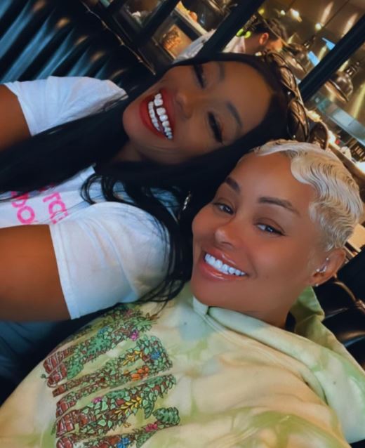 Tokyo with her daughter Blac Chyna