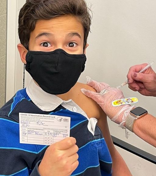 Tyler Wladis got vaccinated