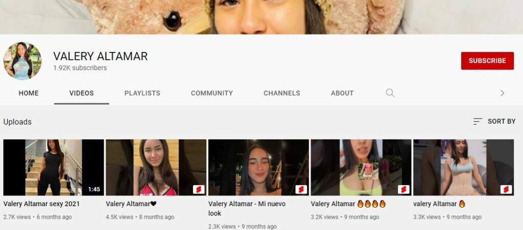 Valery Altamar's Youtube channel
