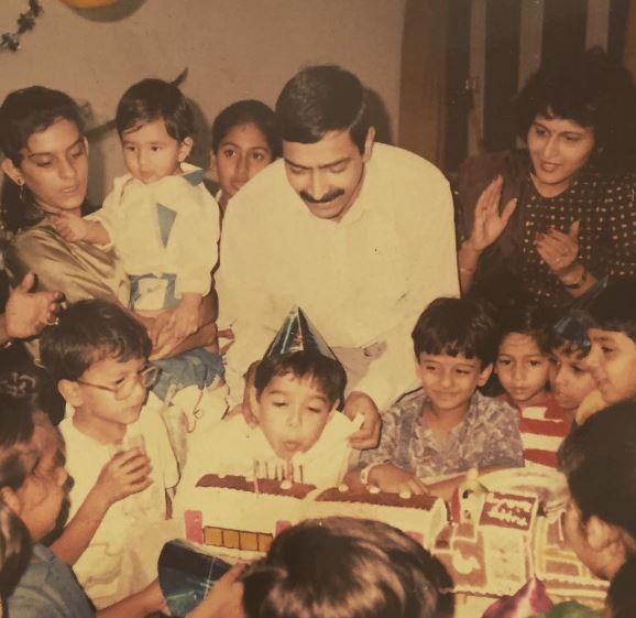 Varun Mitra old image with his parents