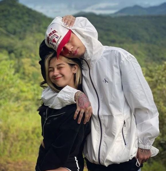 Zeinab with her boyfriend Skusta Clee