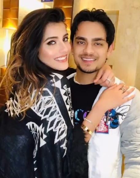 Aditi Hundia with her boyfriend