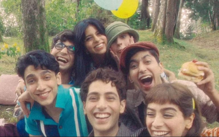 Agastya Nanda and his cast members