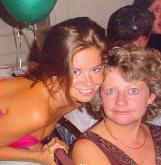 An old photo of Deborah James