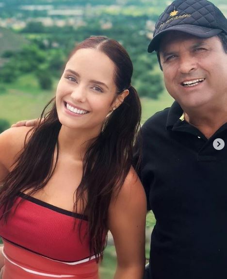 Ana Lucia Dominguez and her father