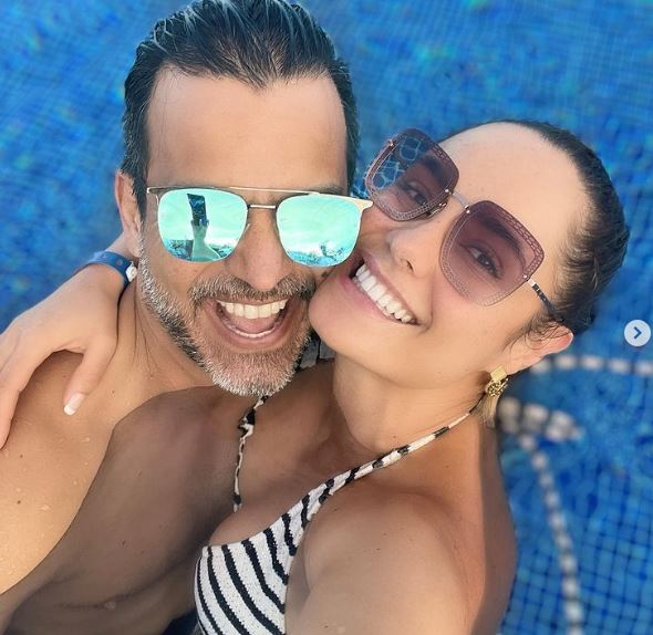 Ana Lucia Dominguez with her husband