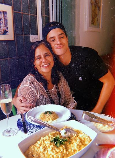 Andre and his mother Regina Lamoglia.