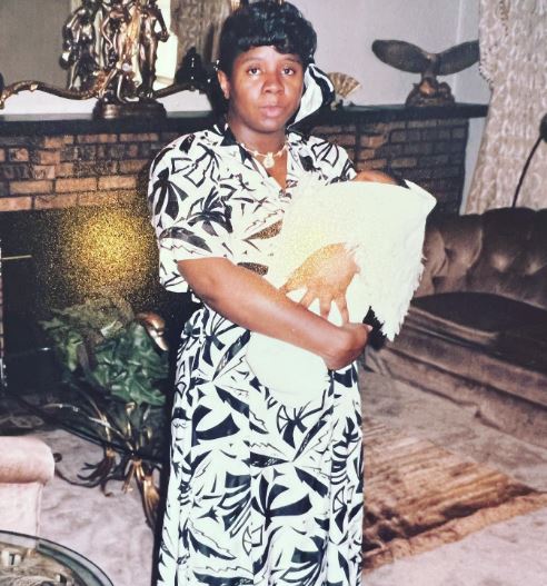 Baby Cora with her mom Serita Jakes