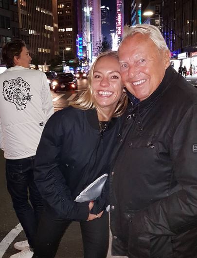 Becs Gentry and her dad
