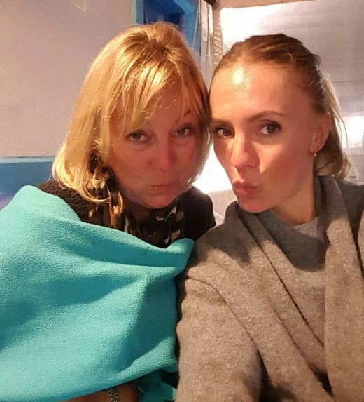 Becs Gentry with her mother