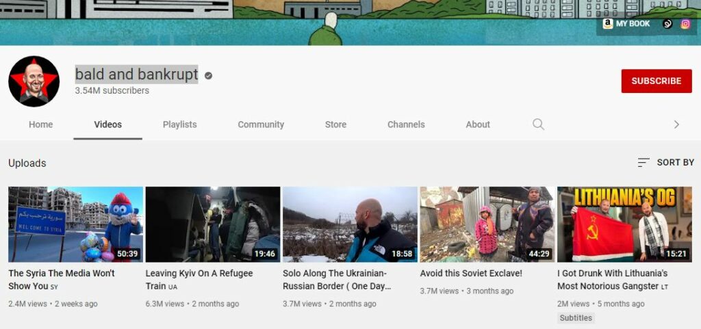 Benjamin Rich's Youtube Channel