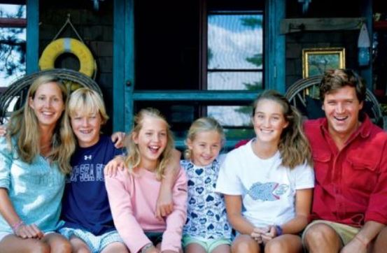 Buckley Carlson with his family