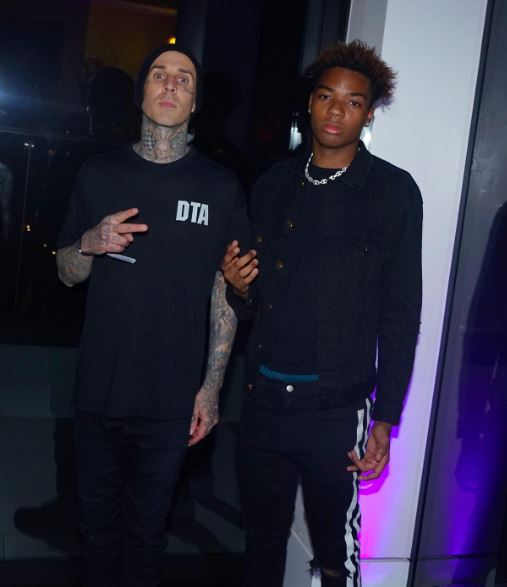 Carl Dawson with Travis Barker