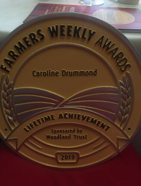 Caroline Drummond earned Farmers Weekly Award