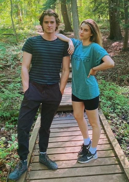 Charles with his sister Jacqueline Vandervaart