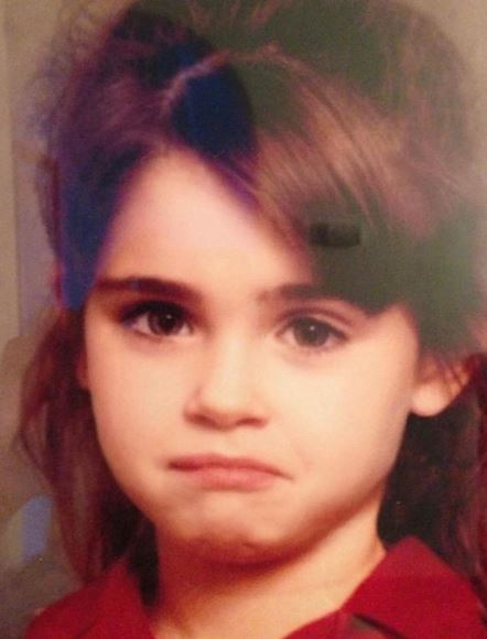Childhood photo of Aimee Osbourne