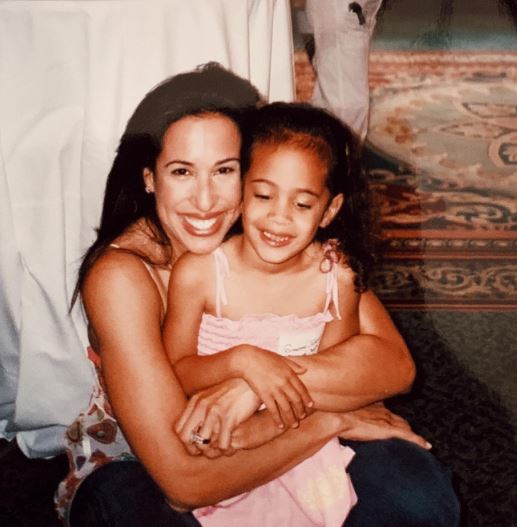 Childhood photo of Ava with her mother Dany Garcia