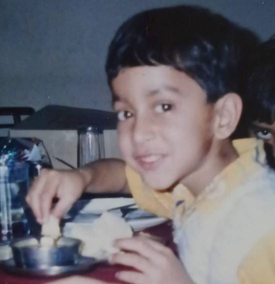 Childhood photo of Mihir