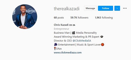 Chris Kazadi Career- Businessman