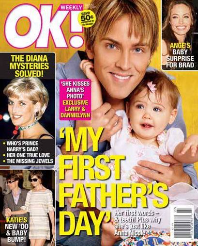Dannielynn featured on various magazine covers