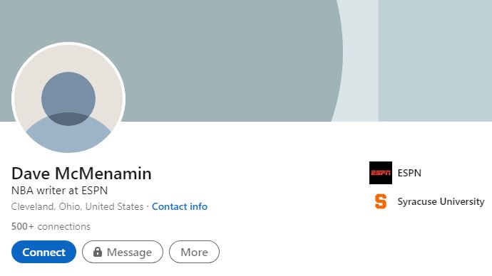 Dave McMenamin LinkedIn