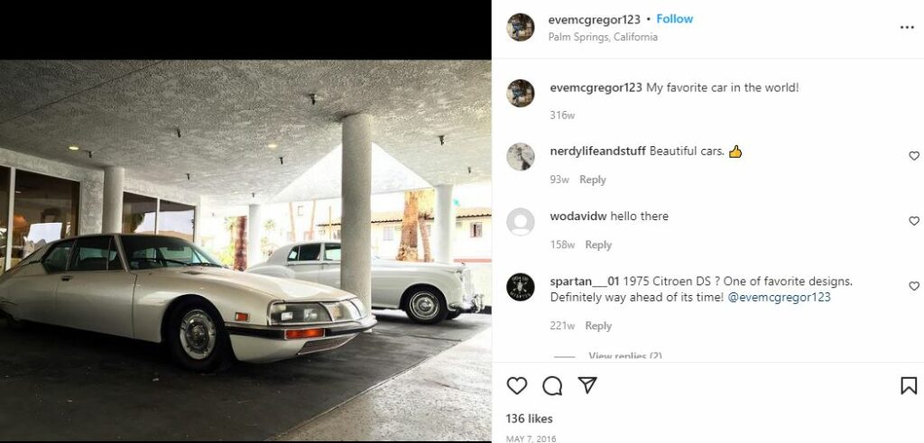 Eve's first IG post