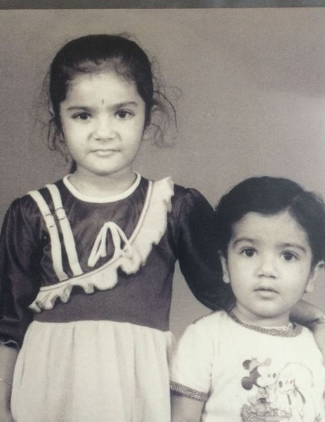 Gagan Dev Riar childhood image with his sister