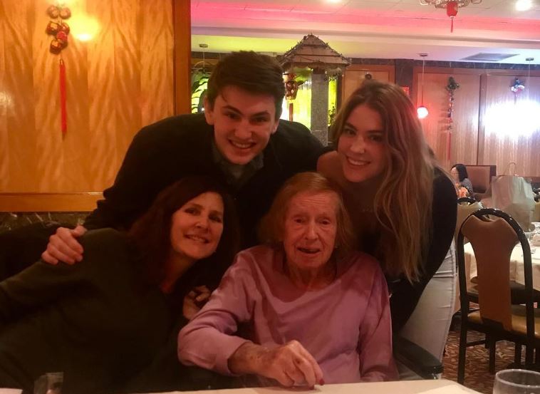 Gigi Robinson with her mother, brother and grandmother