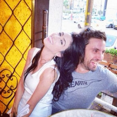 Hila Saada with her friend