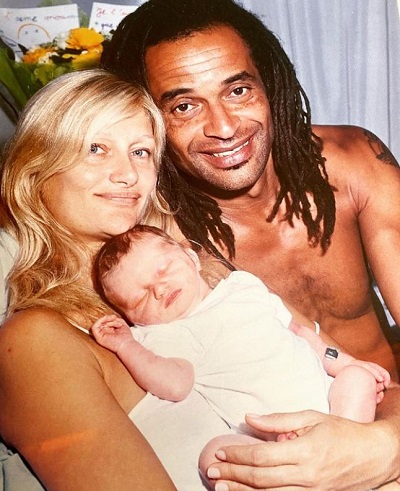 Isabelle Camus old picture with her husband Yannick Noah and son Joalukas Noah
