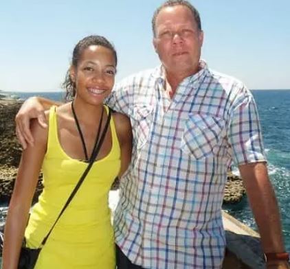 Joy Delima and her dad