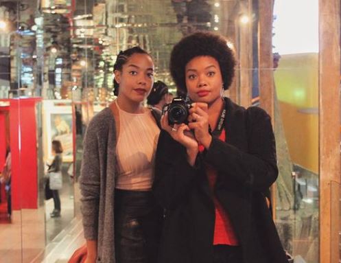 Joy Delima with her sister