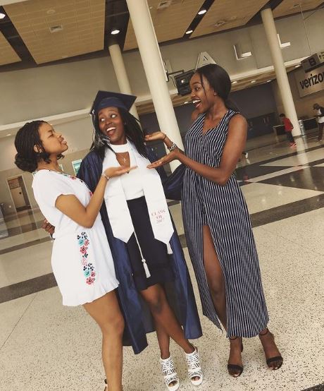 Laura Kariuki and her cousins