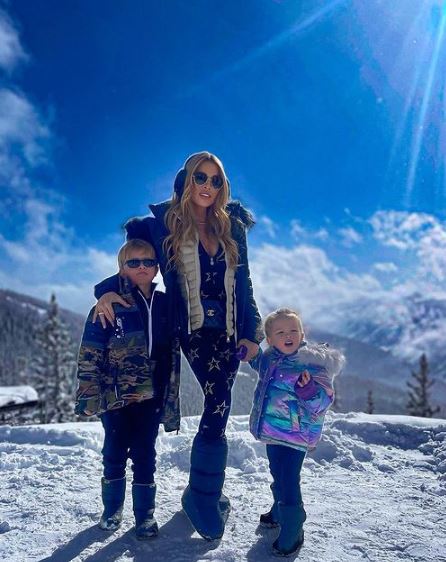 Lisa with her kids Ella Hochstein and Logan Marc Hochstein
