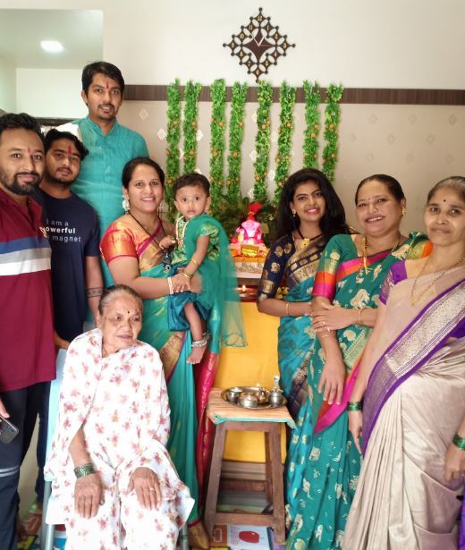 Madhuri Pawar and her family