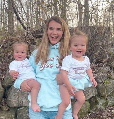 Maia Knight is the mother of twin daughters Violet and Scout
