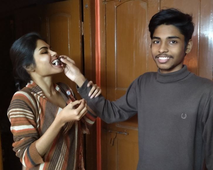 Manjusha Neogi and her brother