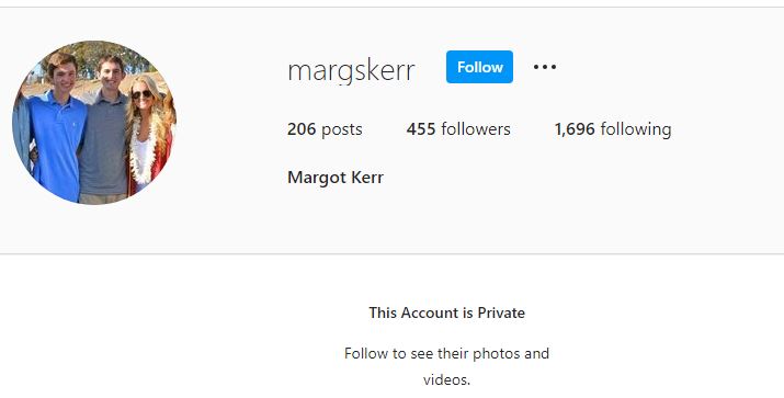 Margot's Instagram account