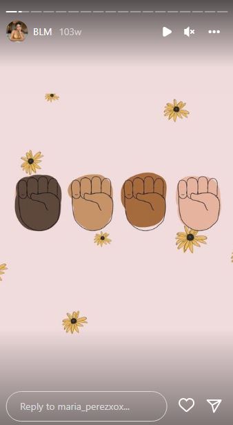 Maria Perez supports BLM