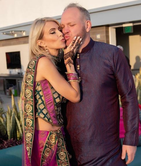 Melissa Hutchinson with her husband