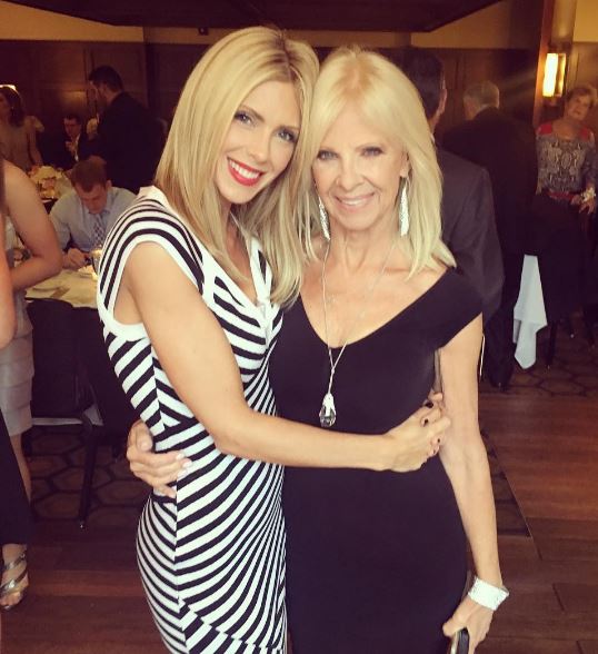 Melissa Hutchinson with her mother