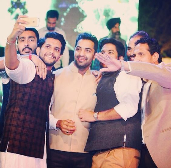 Middukhera with his friends