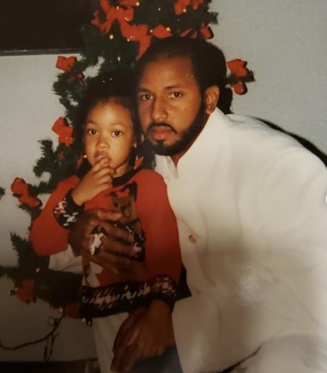 Miracle with her dad