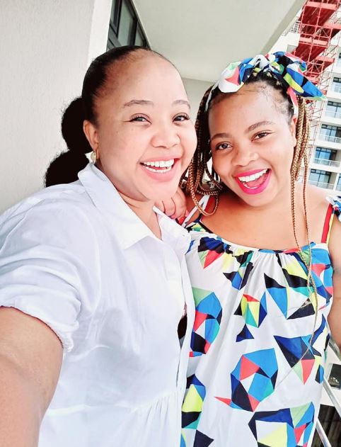 Namhla with her sister Sanga Nozintaba