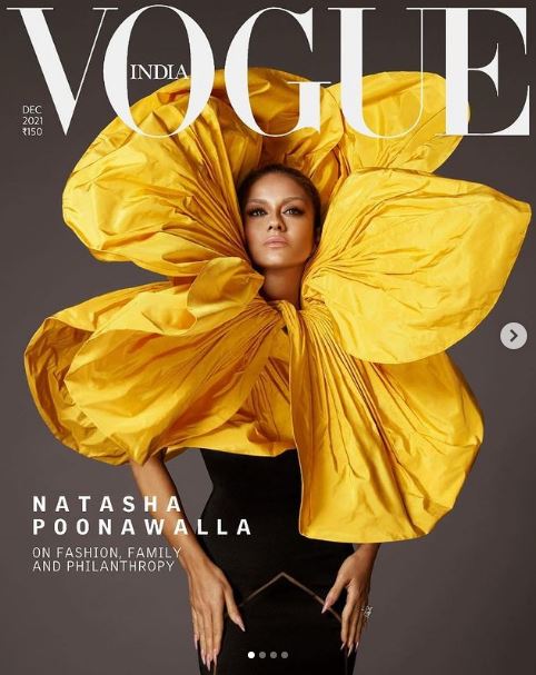 Natasha Poonawalla appeared in Vogue magazine