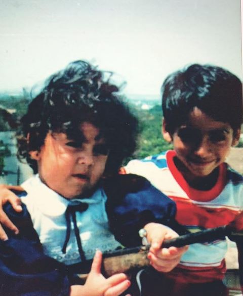 Natasha Poonawalla old image with her brother