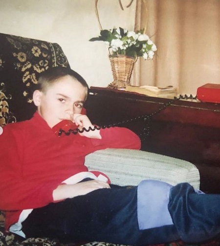 Oleh Psiuk during his childhood days
