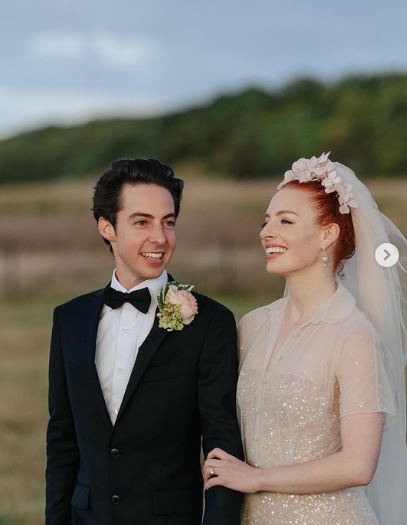 Oliver with his wife Emma Watkins