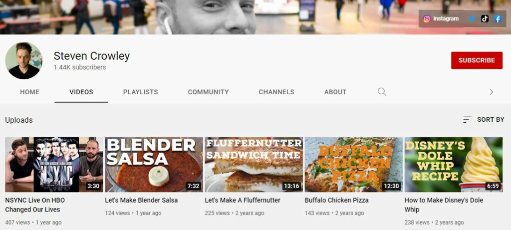 Steven's Youtube Channel