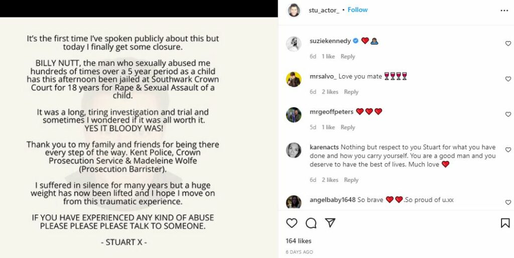 Stuart Antony's IG post